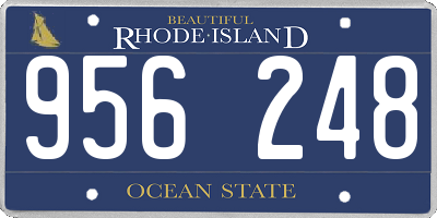 RI license plate 956248