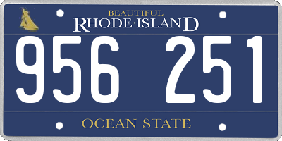 RI license plate 956251
