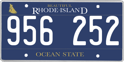 RI license plate 956252