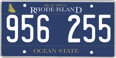RI license plate 956255