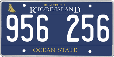 RI license plate 956256