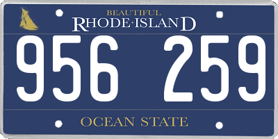RI license plate 956259