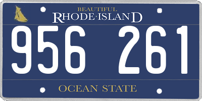 RI license plate 956261