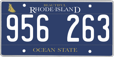 RI license plate 956263
