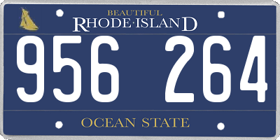 RI license plate 956264