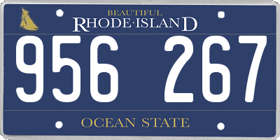RI license plate 956267