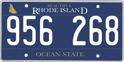 RI license plate 956268