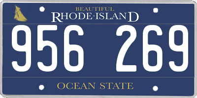 RI license plate 956269