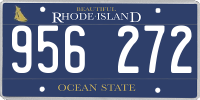 RI license plate 956272