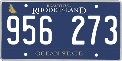 RI license plate 956273