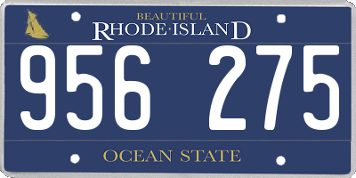 RI license plate 956275