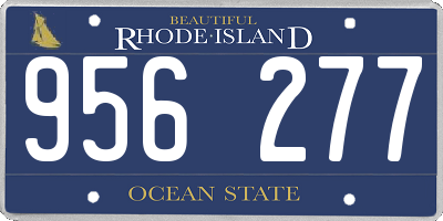 RI license plate 956277