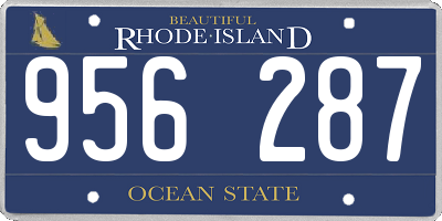 RI license plate 956287