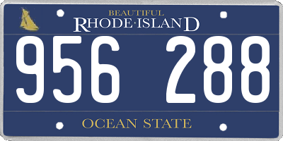 RI license plate 956288