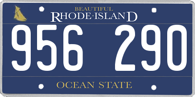 RI license plate 956290
