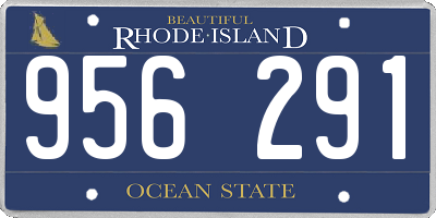 RI license plate 956291