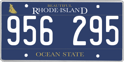 RI license plate 956295