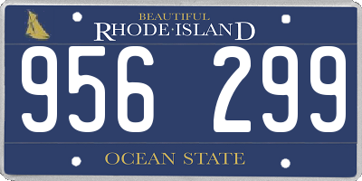 RI license plate 956299