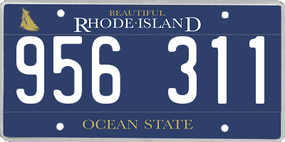 RI license plate 956311