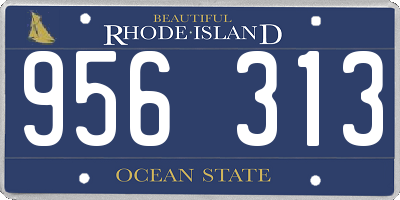 RI license plate 956313