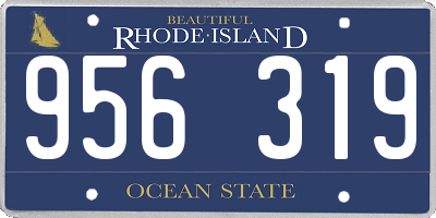 RI license plate 956319