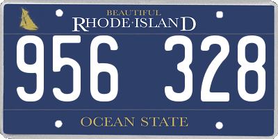 RI license plate 956328