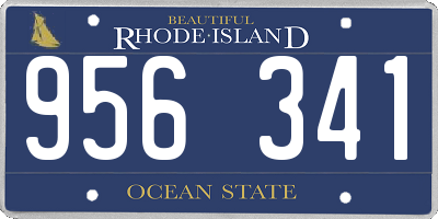 RI license plate 956341