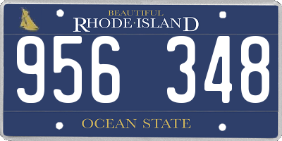 RI license plate 956348