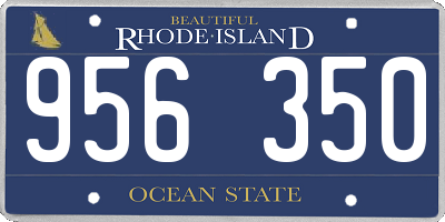 RI license plate 956350