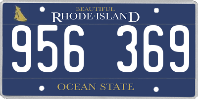 RI license plate 956369