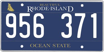 RI license plate 956371