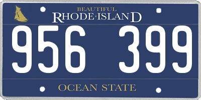 RI license plate 956399