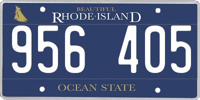 RI license plate 956405