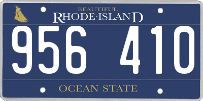 RI license plate 956410