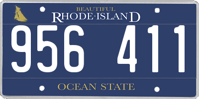 RI license plate 956411