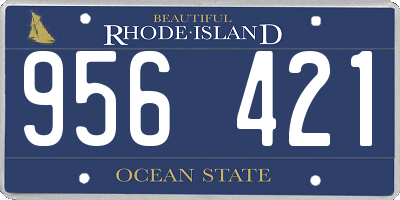 RI license plate 956421