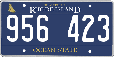 RI license plate 956423