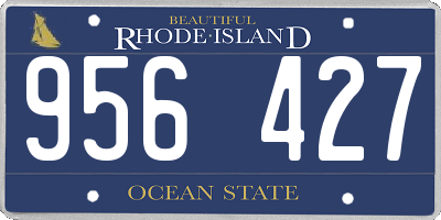 RI license plate 956427