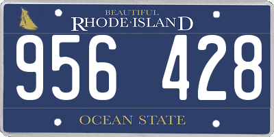 RI license plate 956428