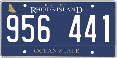 RI license plate 956441