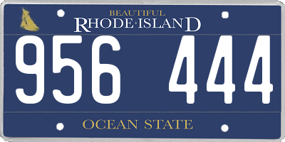 RI license plate 956444