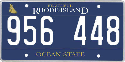 RI license plate 956448