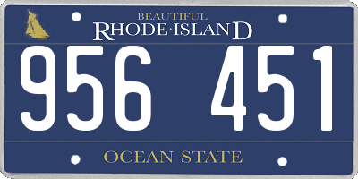 RI license plate 956451