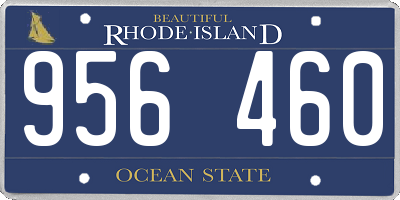 RI license plate 956460