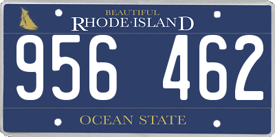 RI license plate 956462