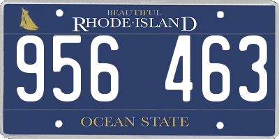 RI license plate 956463