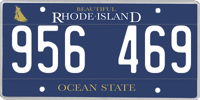 RI license plate 956469