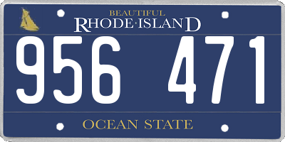 RI license plate 956471