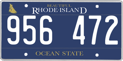 RI license plate 956472