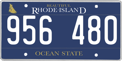 RI license plate 956480